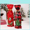 Christmas Scene Decoration Prop Green Monster Grinch Bottle Cover Cartoon Table Wine Bottle Decor