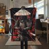 Japanese Warriors  Print Flannel Blanket, High quality Comfortable for All Seasons, Home Decor, Warmth and Comfort