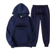 Unisex Oversized Streetwear Mikina Jogger Set Ležérní Sportovní Oblečení Podzim Mladistvý Hip Hop Skateboard