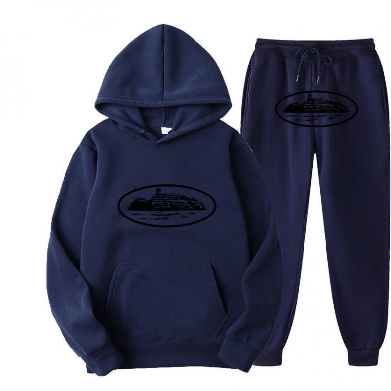 Unisex Oversized Streetwear Mikina Jogger Set Ležérní Sportovní Oblečení Podzim Mladistvý Hip Hop Skateboard