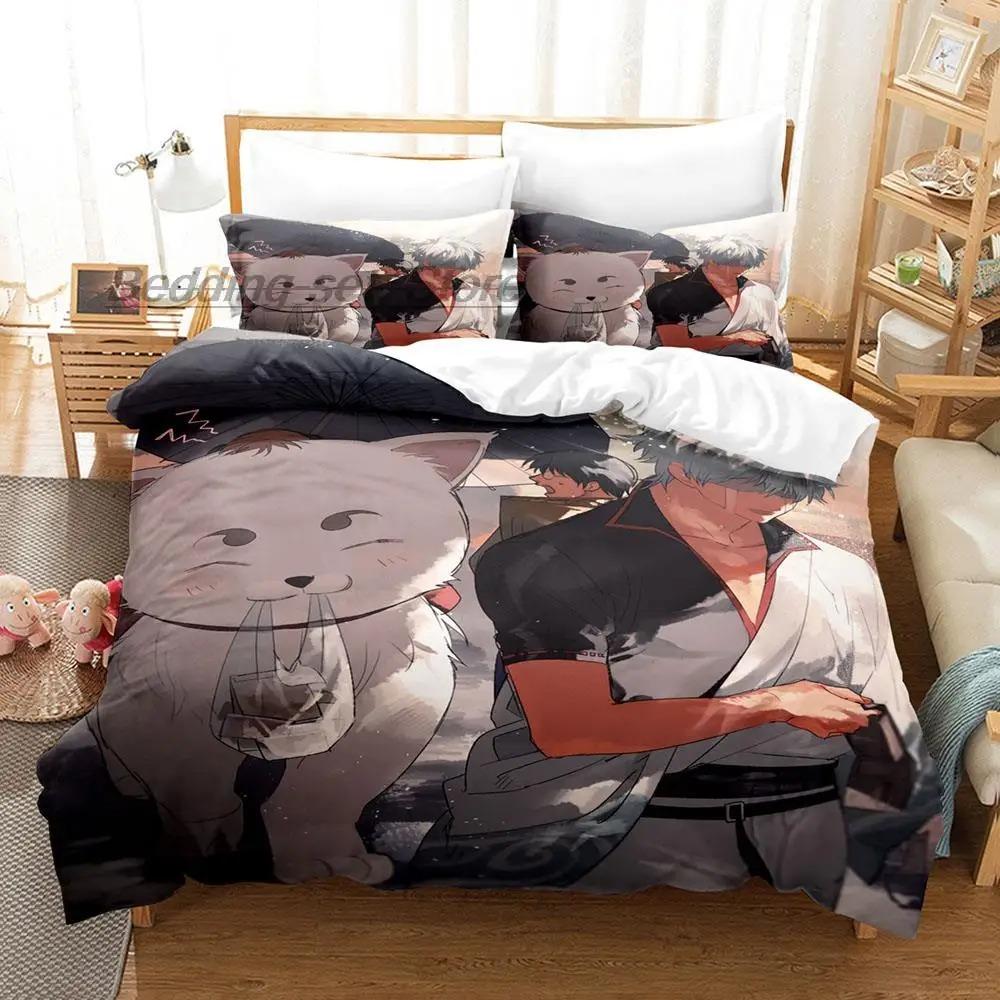 Gintama Bedding Set Single Twin Full Queen King Size Bed Set Aldult Kid Bedroom Duvetcover Sets 3D Print Anime Bed Sheet Set