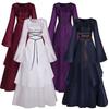Vintage Medieval Womens Dress Victorian Renaissance Gothic Costume Gown Dress