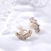 Clip  Fashion Jewelry Gold Color Ear Bone Clip Clip Earrings Zircon Ear Clip Korean Earrings