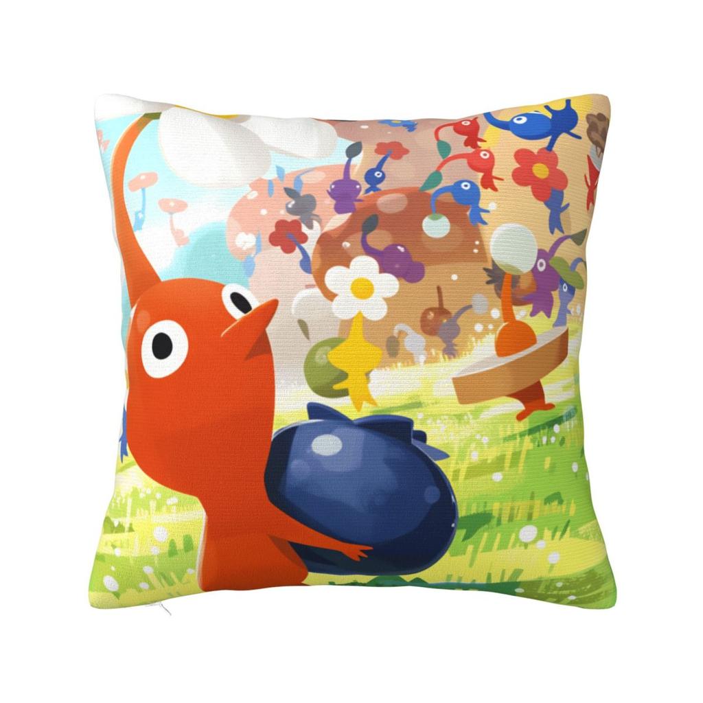 All Pikmin Pillow Case Cushion Cover Square Pattern Pillow Cover Kawaii Pillowcases For Sofa Home Decoration