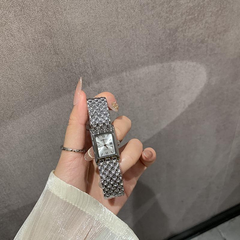 Fashion New Temperament Simple and Compact Square Quartz Watch Niche Watch High Value Quartz Watch
