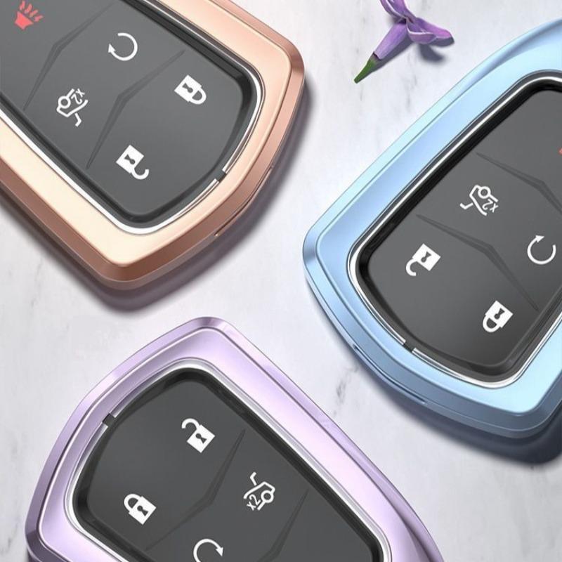 Car Key Case For Cadillac Key Pouch Xt5/Xts/Ct5/Ct6/Xt4/Xt6/Atsl Full Coverage High-End Shell Buck Cover Goddess