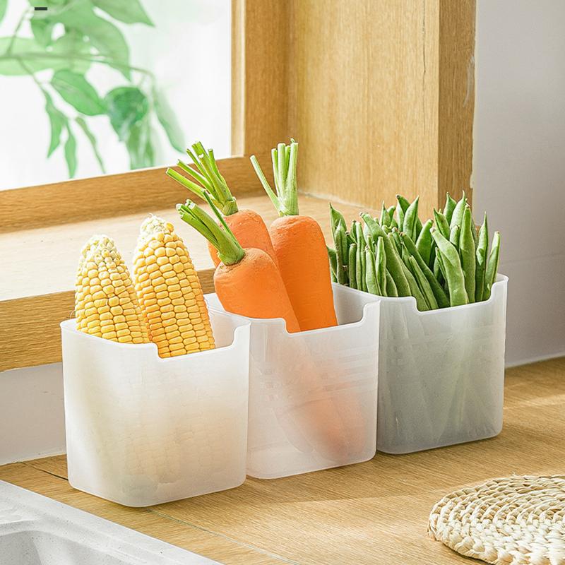 1/6/10/15pcs Multifunctional Refrigerator Storage Box Space-Saving Kitchen Organization Food Sorting Boxes for Fridge Door