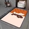New Morandi Color Bathroom Doormat Balcony Floor Mat Modern Simple Bedroom Living Room Waterproof Leave-in Carpet