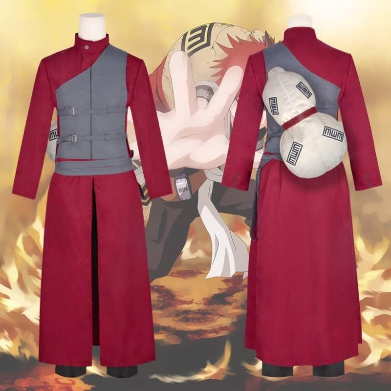 Naruto Gaara Kazekage Cosplay Halloween Anime Animation Costume Performance