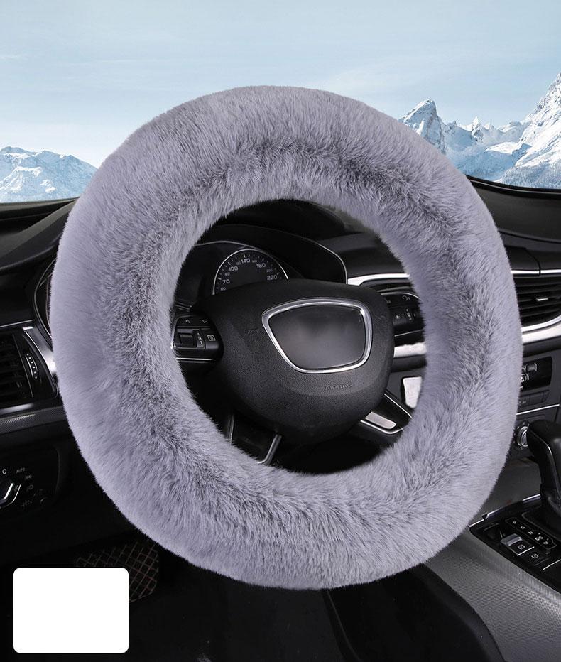 

Длинношерстная пушистая оплетка на руль, Противоскользящая 15-дюймовая пушистая оплетка на руль с плюшевым ощущением, Экологичная оплетка на руль