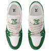 LOUIS VUITTON Trainer Cow Leather Low top Skateboard Shoes Men's Green 1AHTKY