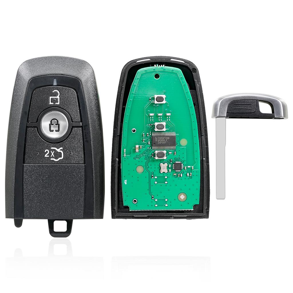 3 Buttons Car Smart Key 433MHz Keyless Remote Car Key Fob with 49 Chip A2C93142101 Fit for Fordde Edge 2017 2018 2019 2020