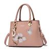 Elegante Decorazione Pendente a Fiocco Borsa da Donna alla Moda Ricamata Borsa a Tracolla in Pelle Borsa a Spalla Tote da Lavoro