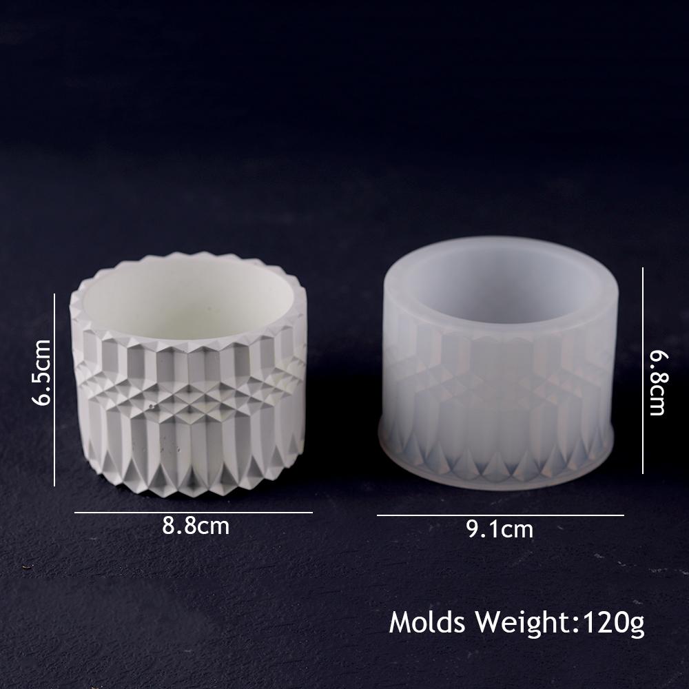 DIY Flower Shape Planter Silicone Mold Concrete Cement Mould for Candle Holder Storage Box Flowerpot Epoxy Resin Mold Home Decor