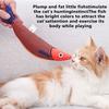 Interactive Catnip Fish Toy Cats, Soft Plush Cat Kicker Toy with Crinkle Sound, Durable Bite-Resistant Fish Chew Toy for Kitten Teeth Cleaning