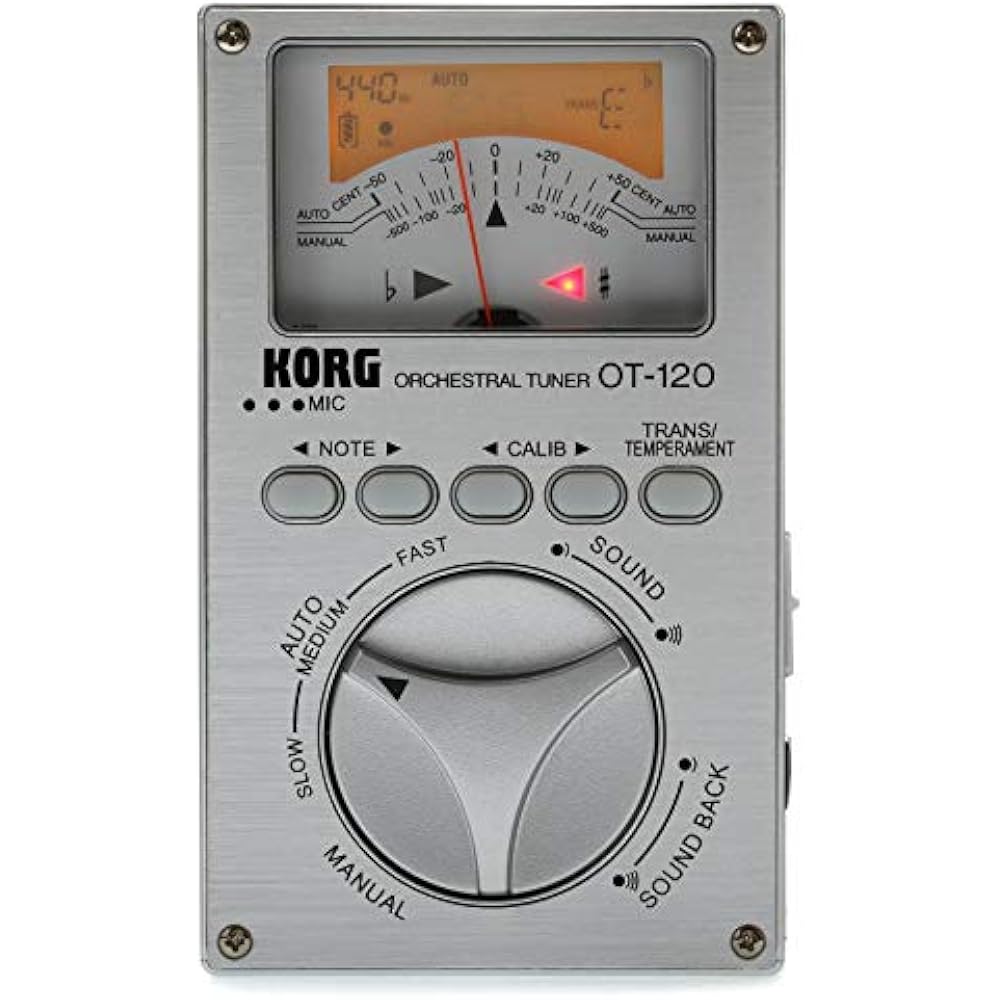 KORG chromatic tuner needle meter OT-120 brass band orchestra compatible with any concert pitch, ...
