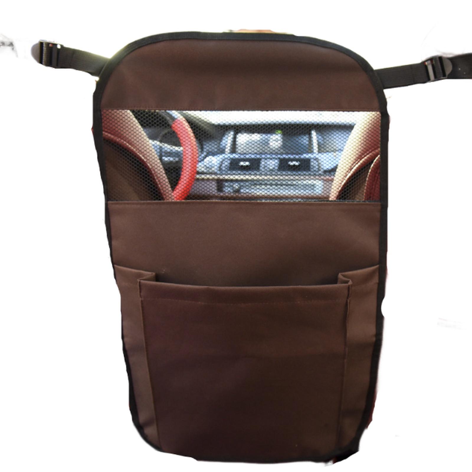 

Universal Car Back Seat Organizer Storage Bag Multi Pocket Hanging Assorted Auto Accessories Black One Size коричневий
