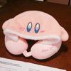 Hooded Cartoon U-Shaped Travel Neck Pillow with Hat - Gift for Girls