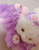 [USED] Romantic Pouch Artist Rabbit Teddy Bear Handmade Plush Toy