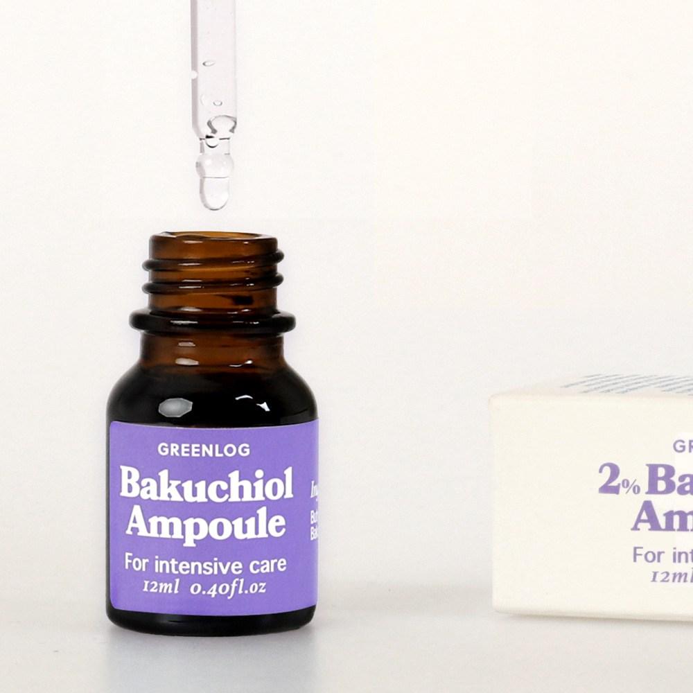 GREENLOG Bakuchiol Wrinkle Elasticity Ampoule Pore Tightening Serum High Purity Bakuchiol 20000ppm