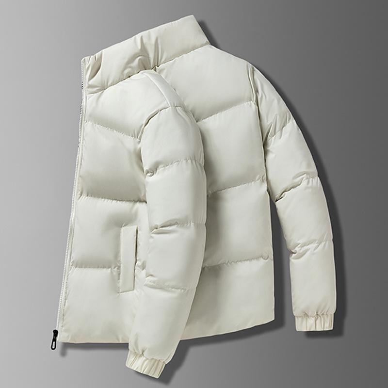 Men's Spring, Autumn and Winter Fleece Thickened Boys Bread Cotton Jacket