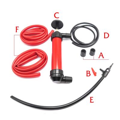 Pistolet Pompe à Huile Manuel 200CC pour Voitures - Tonneau d'Aspiration d'Huile Portable, Machine de Pompage de Réservoir avec Tuyau d'Eau pour Transfert de Fluides