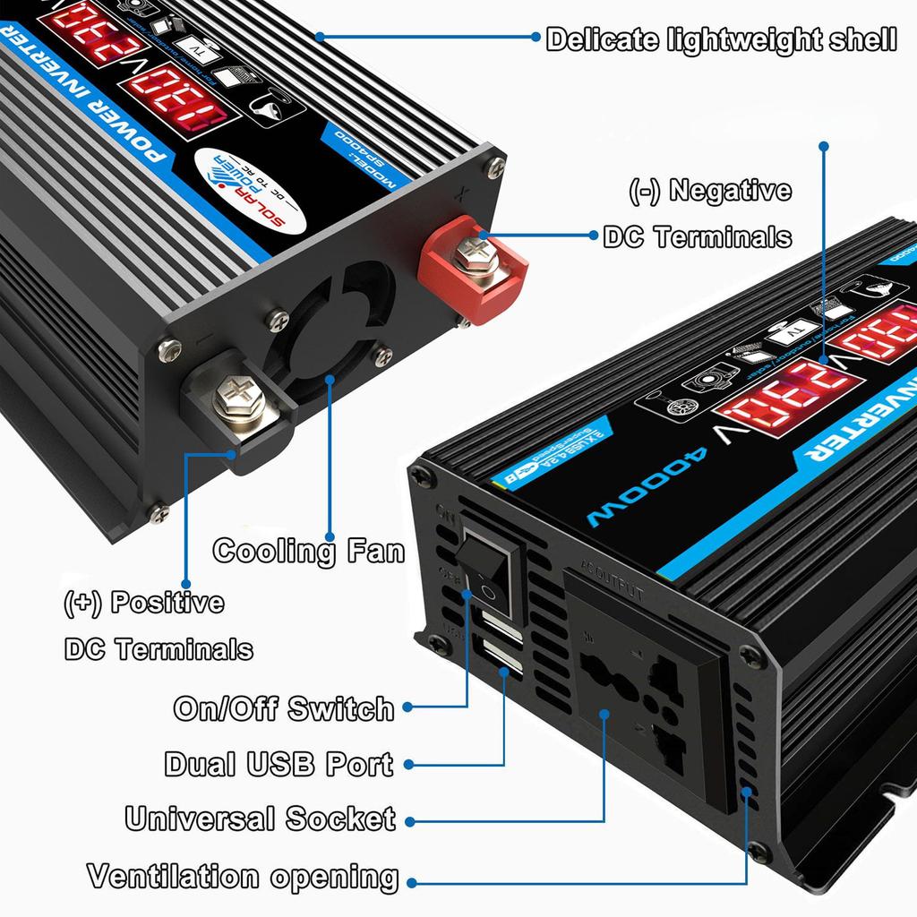 Car Power Inverter 300W: DC12V To AC220V/110V
