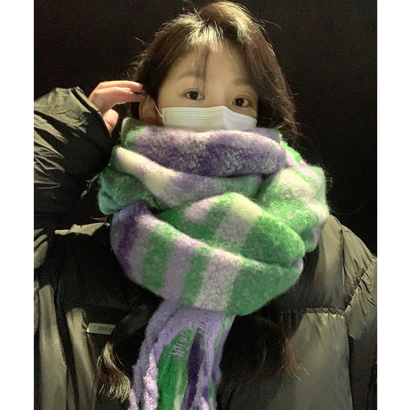 

Парный шарф женский зимний 2024 новый осенне-зимний атмосферный студенческий шарф для мальчика пара