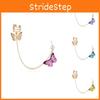 Trendy Summer Butterfly Earrings Vibrant Metal Design In Yellow Purple Blue Pink