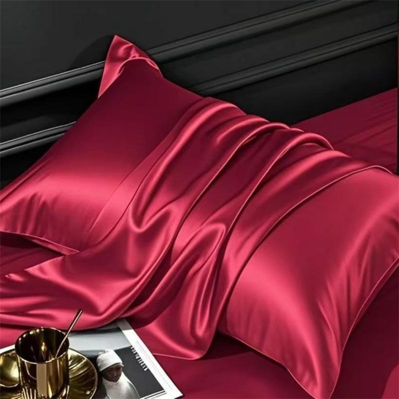 Ice Silk Pillow Cover - Summer Faux Trade Throw Pillow Case For Cushions