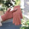 Touch Screen Gloves Plus Velvet Warm Brushed Knitted Women's Winter Cute Warm Woolen Warm Men's Cycling Protection Against Cold