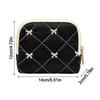 PU Leather Travel Jewelry Case Waterproof Zipper With Compartments Jewelry Storage Pouch Bowknot Design Portable Size