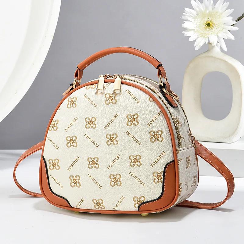 

Винтажная новая женская маленькая круглая сумка женская сумочка дизайнерская высококачественная кожаная женская сумка через плечо женские новые сумки через плечо