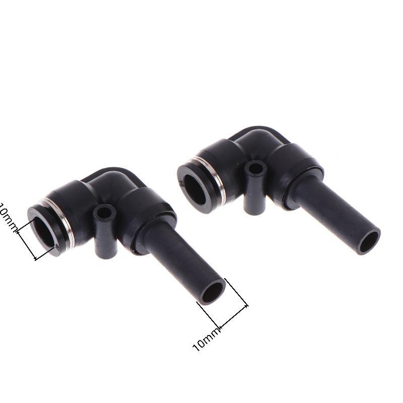 2/10 Stück Plj 4/6/8/10mm Pneumatischer Schnellsteck-Reduzierer Plj8-6/6-6mm Stange Pneumatisches Durchgangs-Winkelstück-Stangenverbinder
