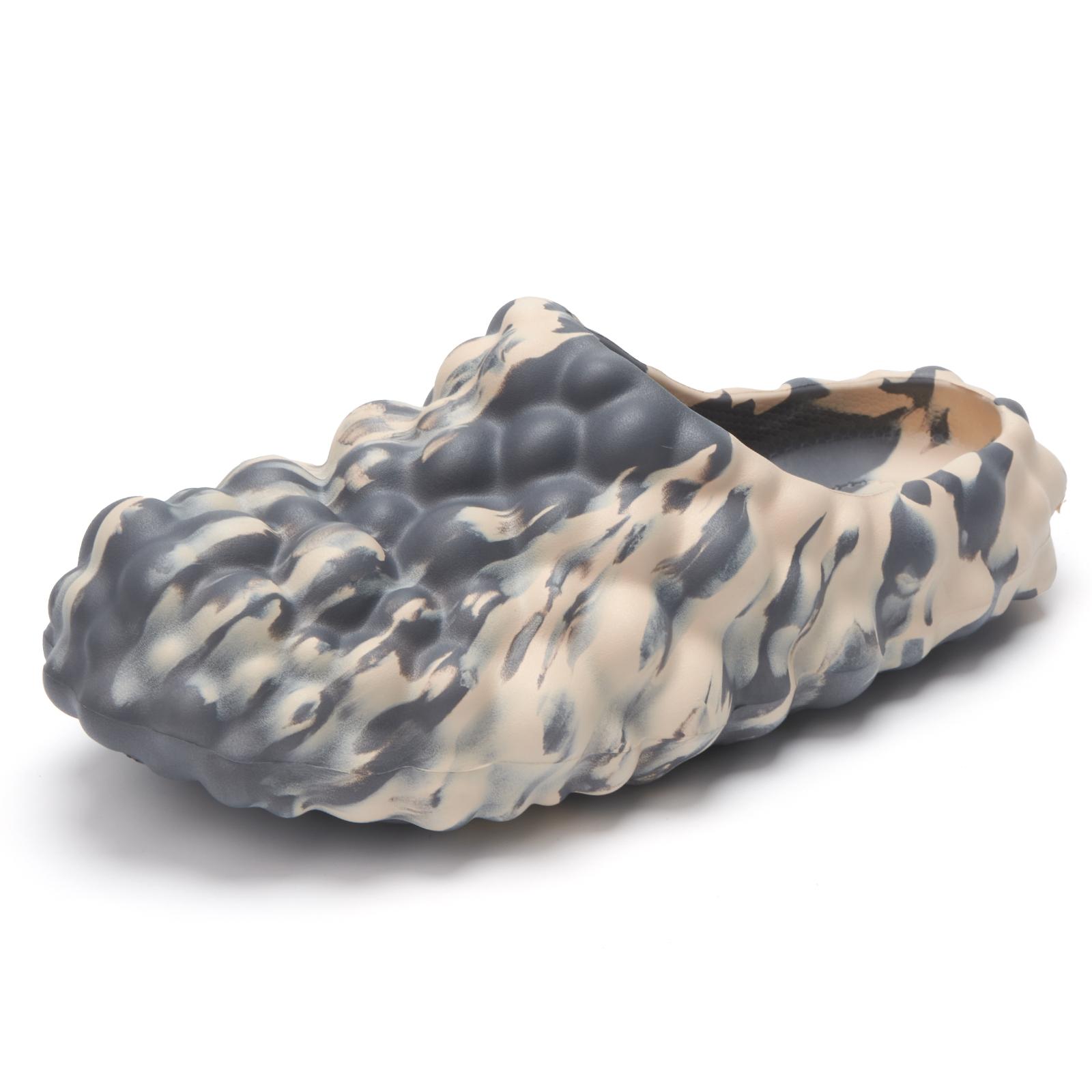 

Модные черные летние мужские легкие тапочки на платформе EVA, сандалии для дома и улицы, пляжная повседневная обувь, мягкие подошвы, мужские сандалии 5(eu38) серый