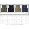 M's Life Outdoor Mesh Vest, Fishing, Photographer, Breathable, Quick-Drying, Multi-Function Jacket (Army Green, Size 4XL)