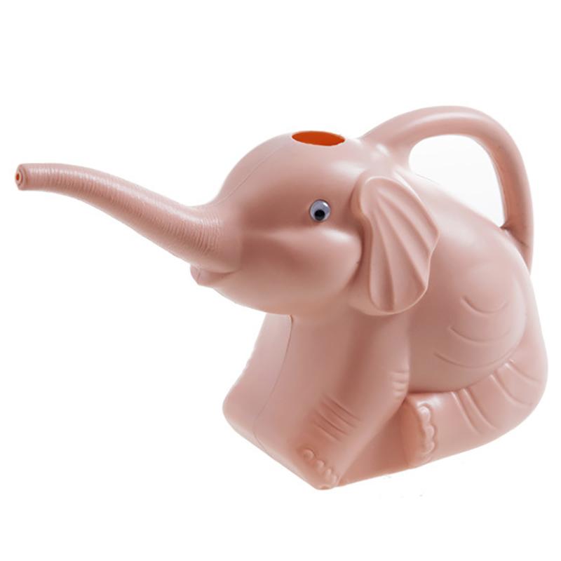 Милая пластиковая лейка в форме слона для полива растений, уличного полива, садовых инструментов и оборудования, садовых принадлежностей, домашних аксессуаров розовый