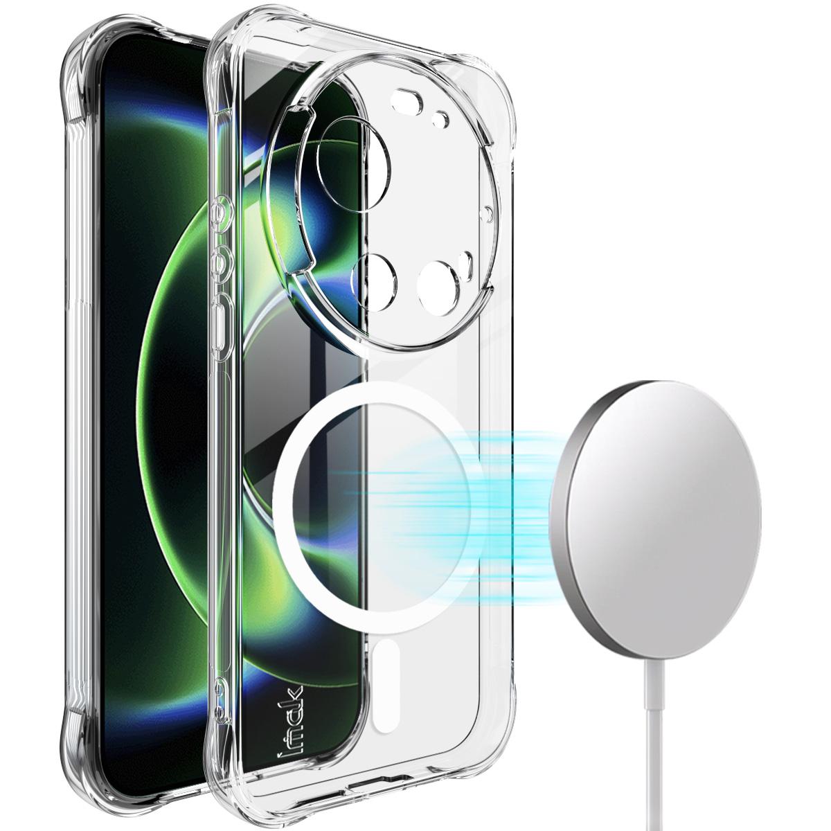 Для Xiaomi 17 Ultra 5G By Leica Чехол IMAK Ударопрочный Мягкий Магнитный Чехол Xiaomi 17 Ultra 5G белый