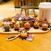 Family Cute Potato Keychain Charming Pvc Zinc Alloy Cartoon Gift Couples For