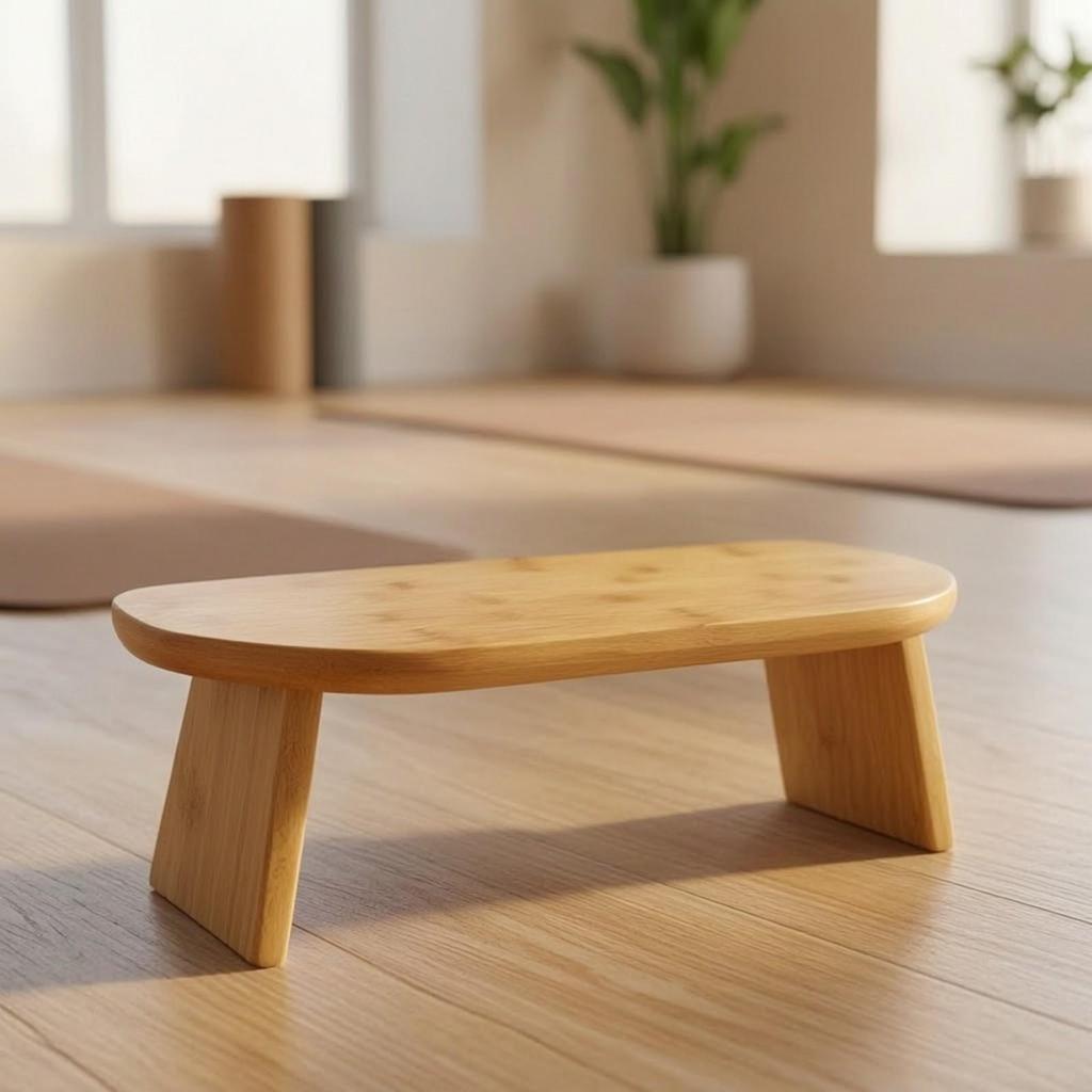 Meditation Bench Portable Stool Angled for Yogi