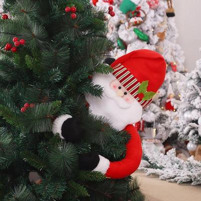 Weihnachtsmann und Schneemann Baumspitze Ornament - Weihnachtsdekoration