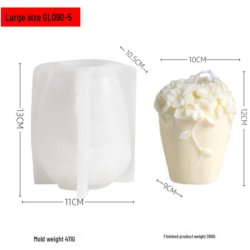 

Элегантная силиконовая форма для свечей в виде ротангового цветка для изготовления ароматических свечей и изделий из гипса своими руками Large Rattan Flower Silicone Mold, Model B белый
