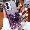 Butterfly Bracelet Phone Holder Bead Bracelet Glitter Case for Vivo V50 V40 V30 V60 Lite Pro Y39 Y29 Y19S Y04 Y03 Y28 Back Cover