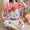 Women's Cute Summer Cartoon Pajamas: Loose Nightgown Homewear