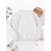 European sizes  Kids'  Fashion -Lined Crew Neck Brushed Sweatshirt with Dinosaur Wearing Heart-Shaped Fashion Glasses Holding a Heart