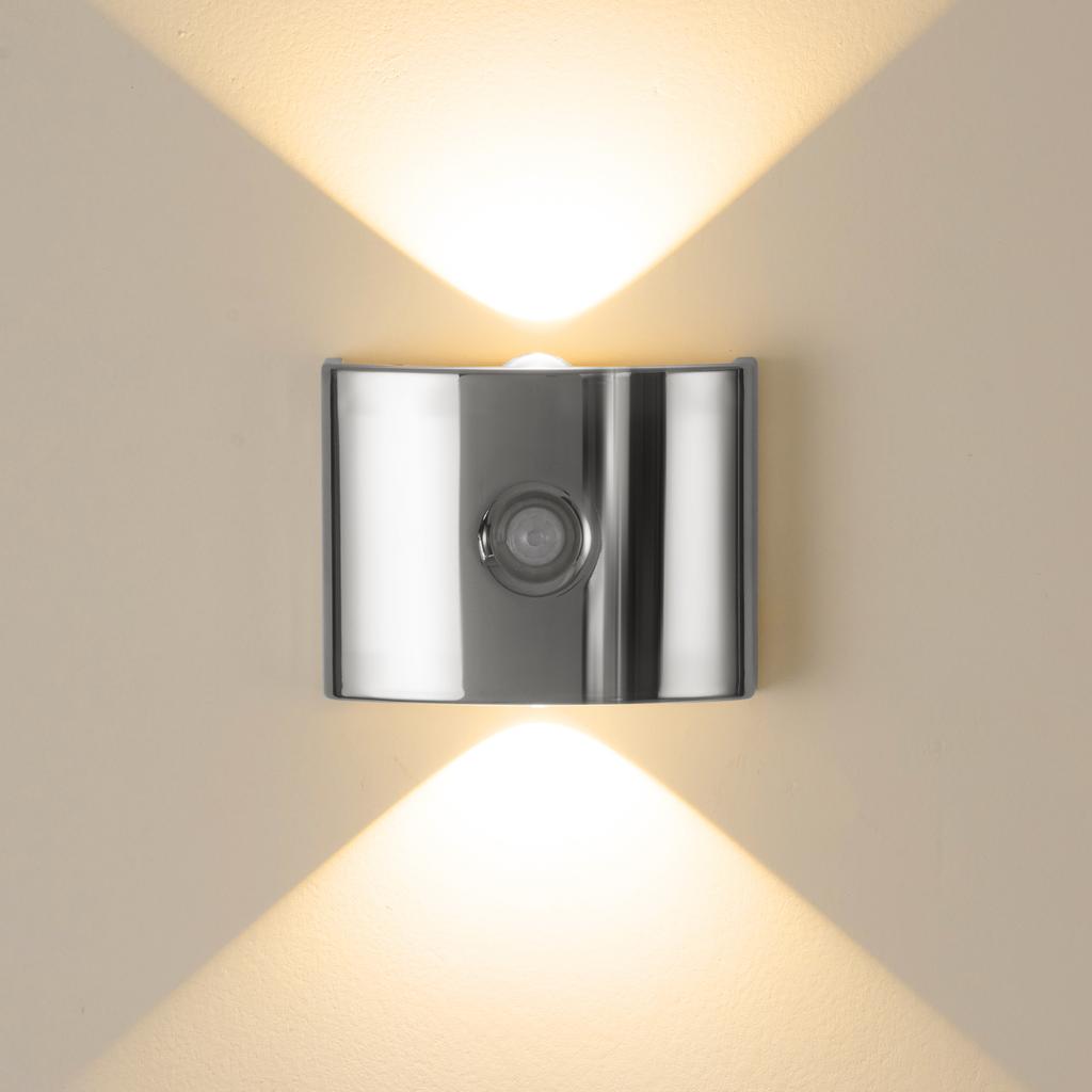 2pcs Portable LED Wall Light, Magnetic Installation, Small Night Light with Motion Sensor, Automatic On/Off, Battery Powered (1200Mah)