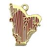 Colorful Alloy Musical Instrument Keychain Pendant: Harp, Guitar, Cello Charm