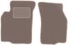Beige Front Floor Mats For: Mitsubishi Colt V (CJ0) Hatchback (1996-2003)