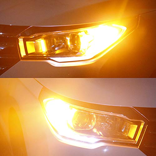 Catland T20 LED turn signal amber orange canceller with built-in resistor 7440 W21W WY21W single rear front turn signal bulb pinch difference DC