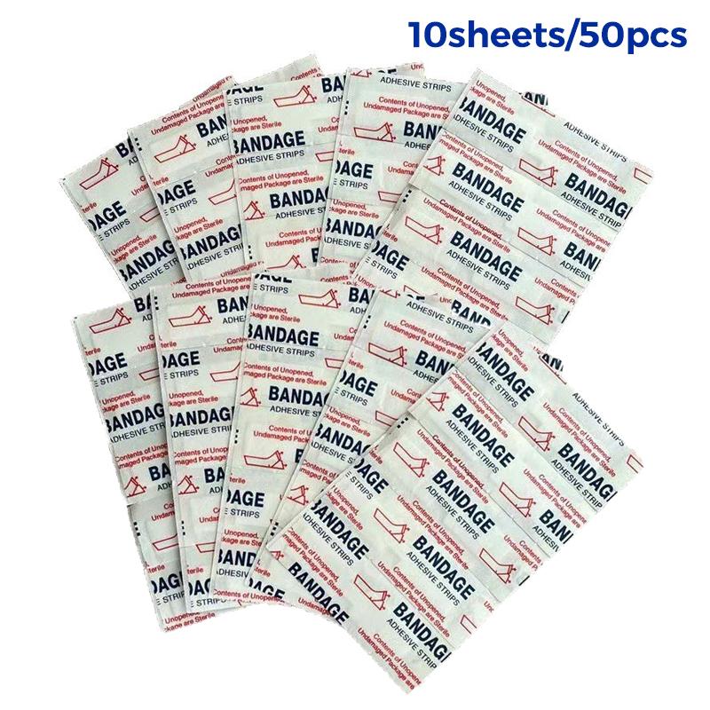 25/50Pcs Adhesive Strip Suture Bandages Butterfly Closure Bandage Strips For Closing Skin Wounds With Non-Stick Pad